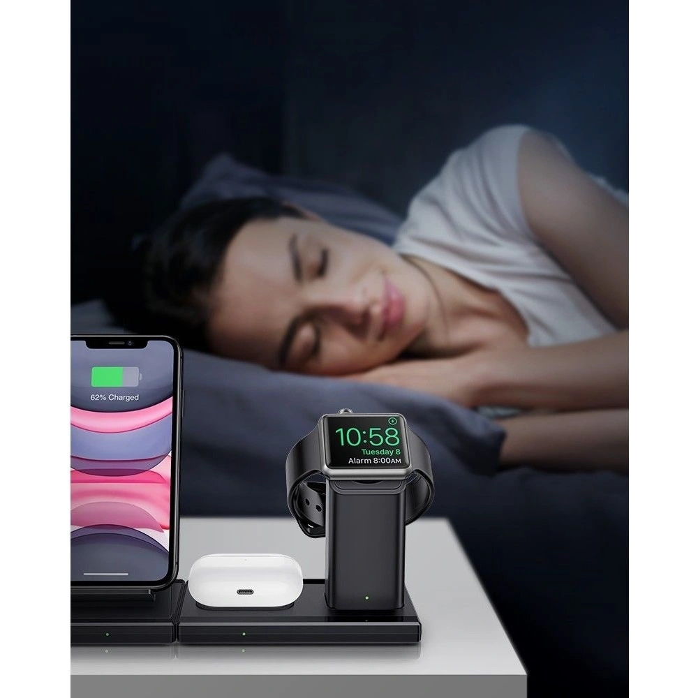 Hurtownia GSM - Nabíjecí stanice 3w1 ESR Wireless Charging Station Black - ESR206BLK - {ean13} - Hurt
