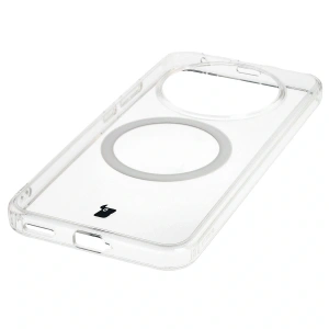 Etui z pierścieniem magnetycznym Bizon Case CrystalO do Honor Magic8 Lite przezroczyste