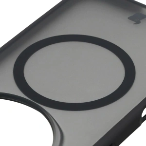 Etui z pierścieniem magnetycznym Bizon Case MatteO do Honor Magic8 Pro przydymione-czarne