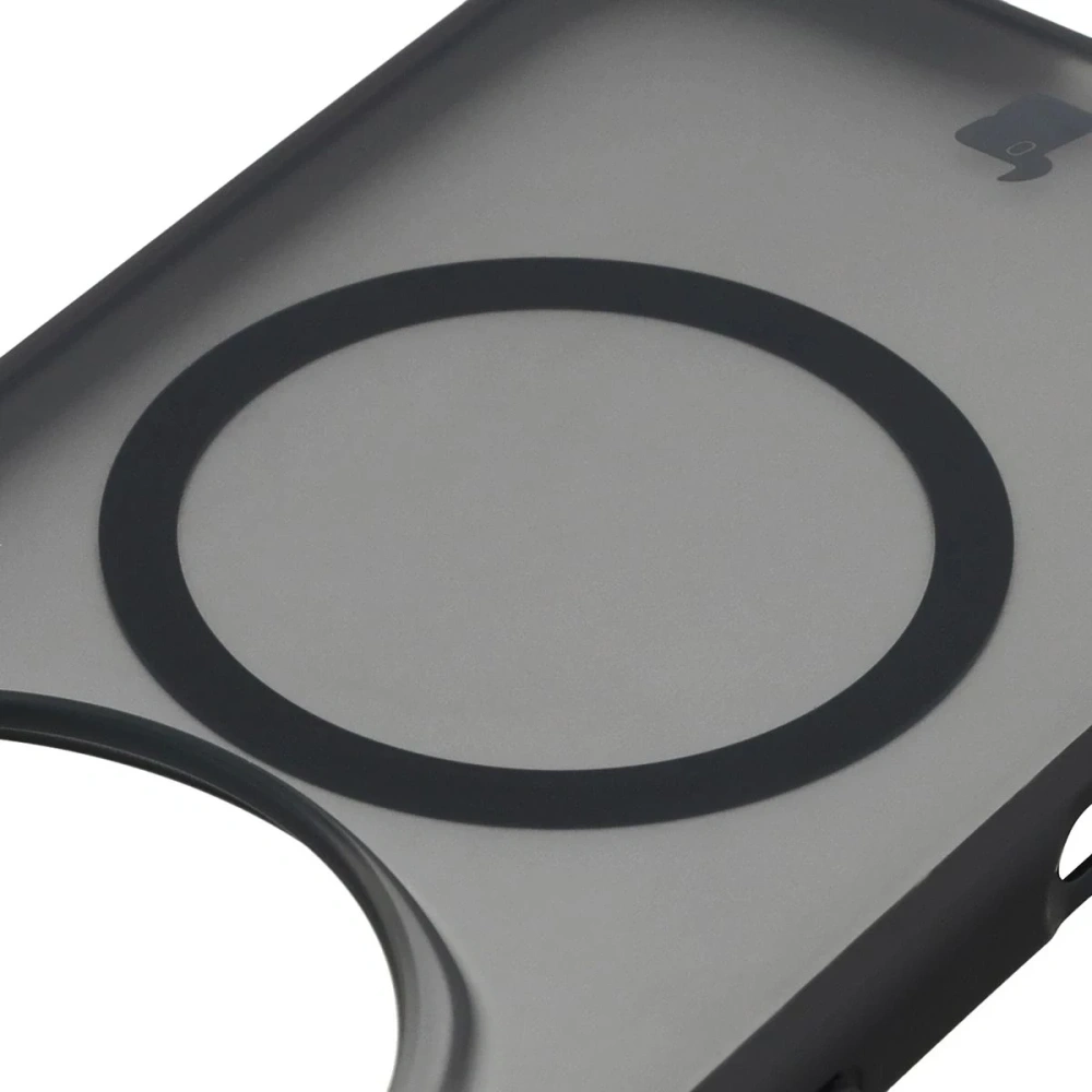 Etui z pierścieniem magnetycznym Bizon Case MatteO do Honor Magic8 Pro przydymione-czarne