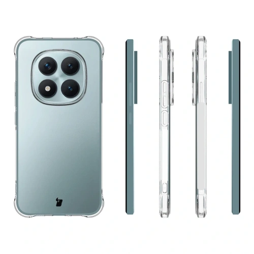 Elastyczne etui Bizon Case Salpa do Xiaomi Redmi Note 15 Pro+ Plus 5G / POCO M8 Pro 5G przezroczyste