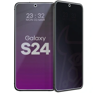 Prywatyzujące szkło hybrydowe Bizon Glass Mule Shadow do Samsung Galaxy S24 matowe