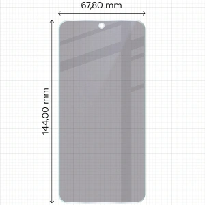 Prywatyzujące szkło hybrydowe Bizon Glass Mule Shadow do Samsung Galaxy S24 matowe