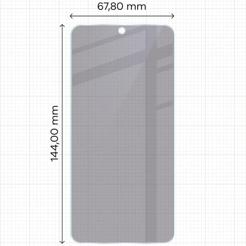 Prywatyzujące szkło hybrydowe Bizon Glass Mule Shadow do Samsung Galaxy S24 matowe