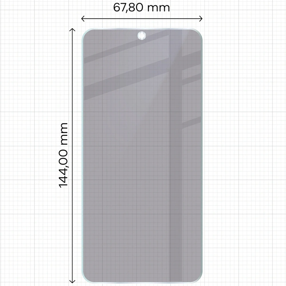Prywatyzujące szkło hybrydowe Bizon Glass Mule Shadow do Samsung Galaxy S24 matowe
