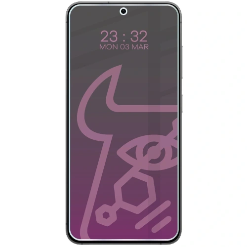 Prywatyzujące szkło hybrydowe Bizon Glass Mule Shadow do Samsung Galaxy S24 matowe