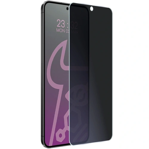 Prywatyzujące szkło hybrydowe Bizon Glass Mule Shadow do Samsung Galaxy S24 matowe