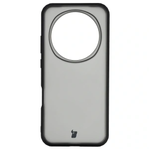 Etui Bizon Case Angelo do Honor Magic8 Pro przydymione z czarną ramką