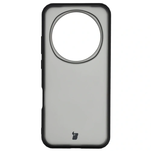 Etui Bizon Case Angelo do Honor Magic8 Pro przydymione z czarną ramką