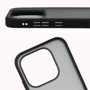 Etui Bizon Case Angelo do Xiaomi 17 przydymione z czarną ramką