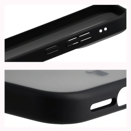 Etui Bizon Case Angelo do Xiaomi 17 przydymione z czarną ramką