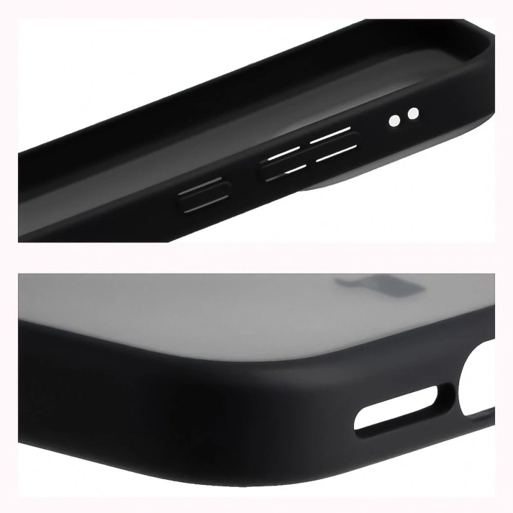 Etui Bizon Case Angelo do Xiaomi 17 przydymione z czarną ramką