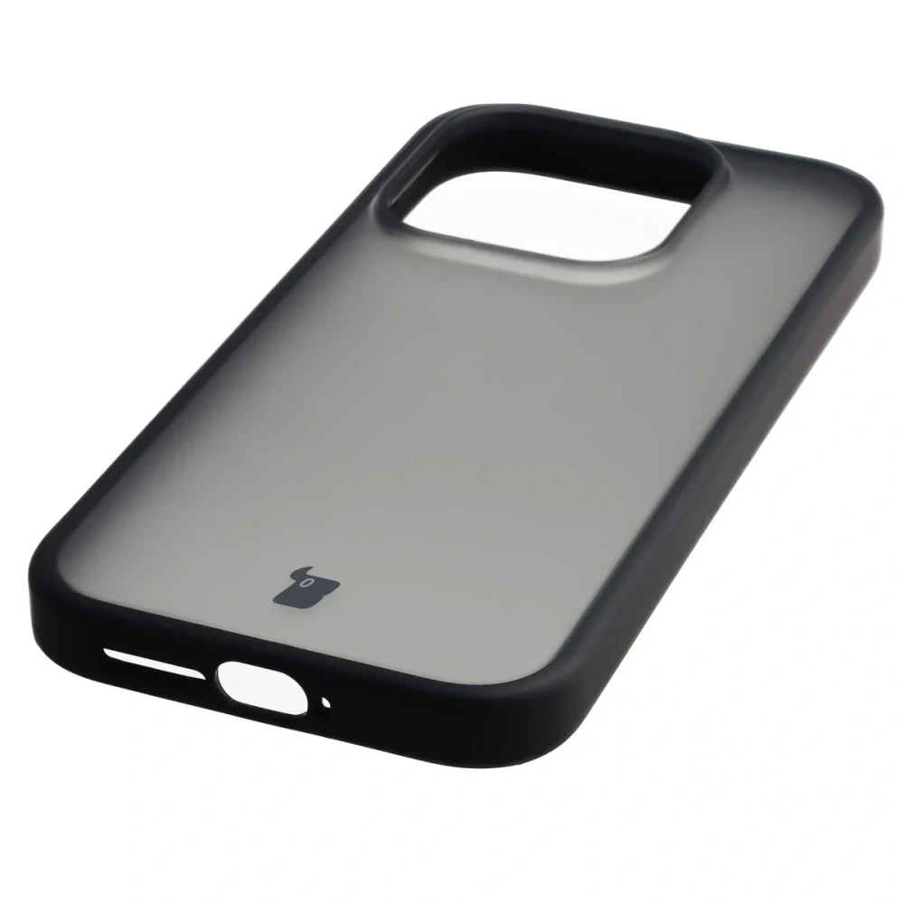 Etui Bizon Case Angelo do Xiaomi 17 przydymione z czarną ramką