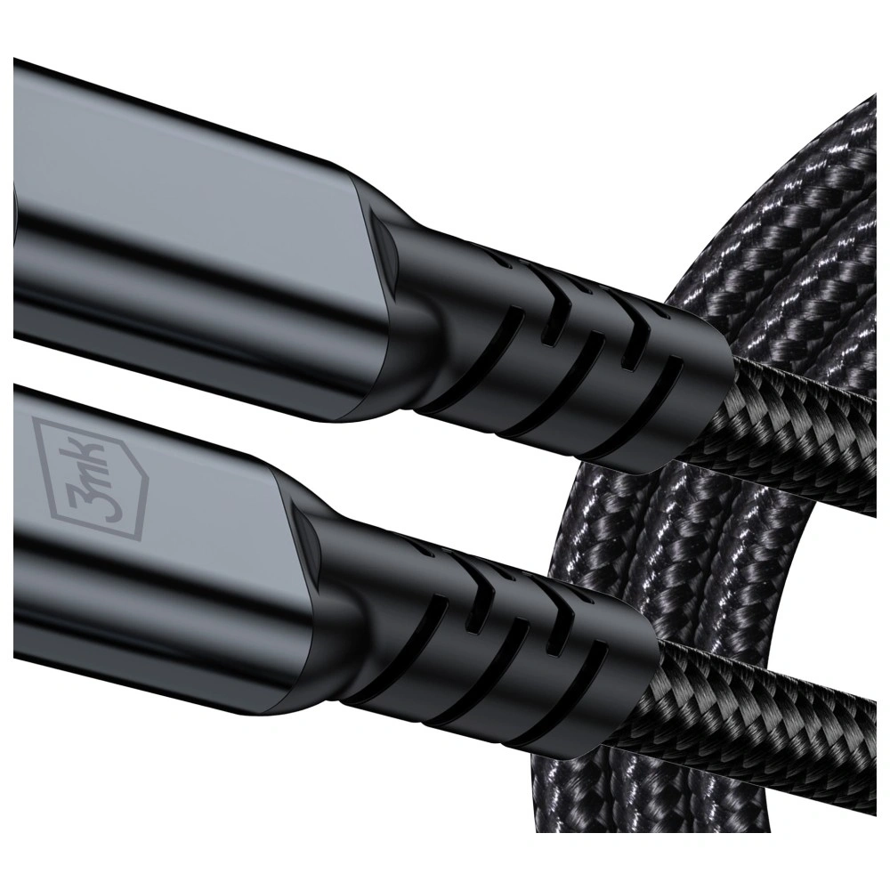 Kabel 3MK Hyper Cable N-SERIES USB-C Thunderbolt 4 1m 48V/5A 40Gb/s 240W 8K60Hhz czarny