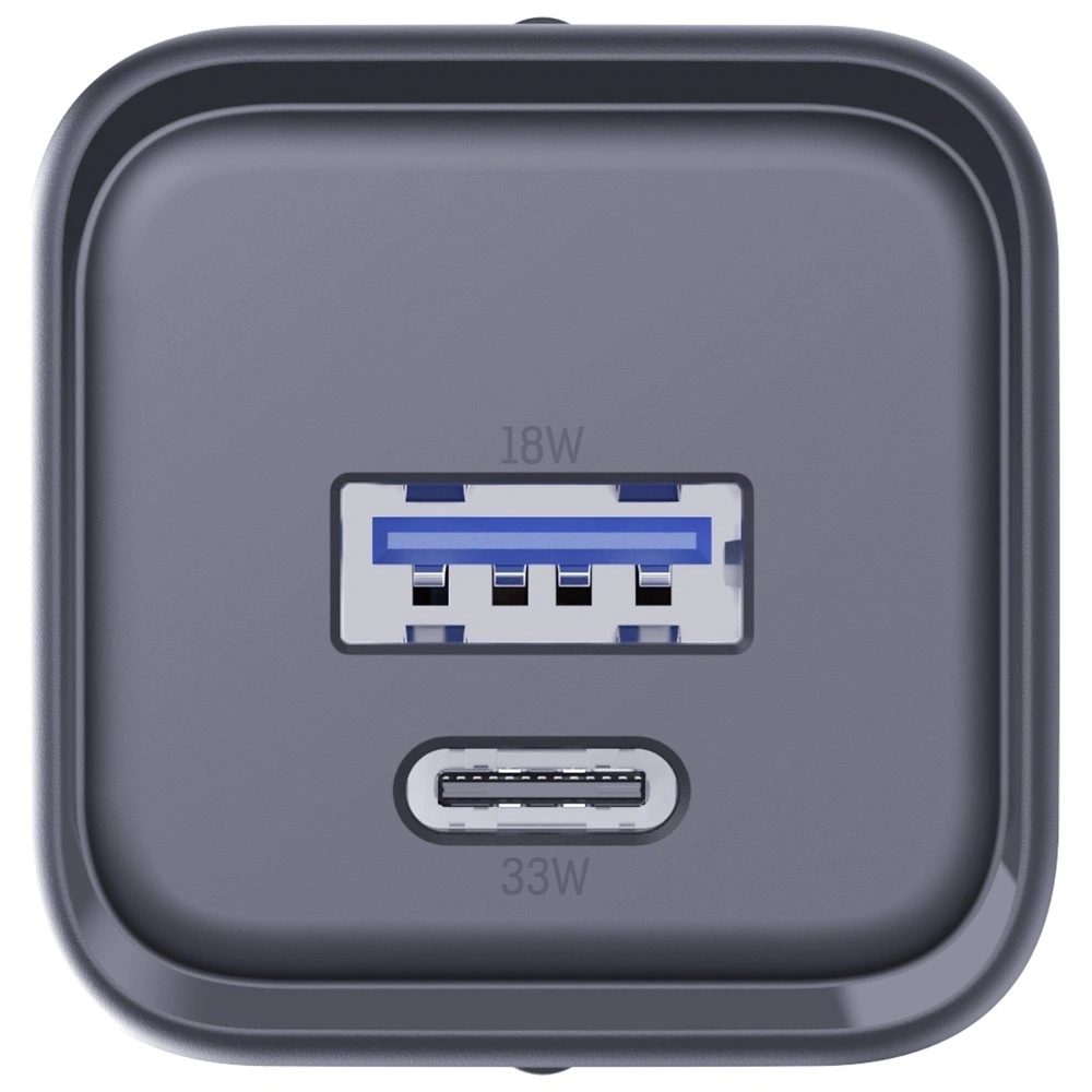 Ładowarka sieciowa 3MK Hyper Charger PD 33W GaN QC4+ PPS AFC FCP SCP USB-A + USB-C czarny