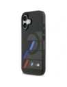Etui BMW M IML Metal Buttons Tricolor Lines MagSafe do Apple iPhone 17 czarny