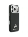 Etui Karl Lagerfeld Karl & Choupette Head Pins Saffiano MagSafe do Apple iPhone 17 Pro Max czarny