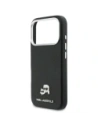 Etui Karl Lagerfeld Karl & Choupette Head Pins Saffiano MagSafe do Apple iPhone 17 Pro Max czarny