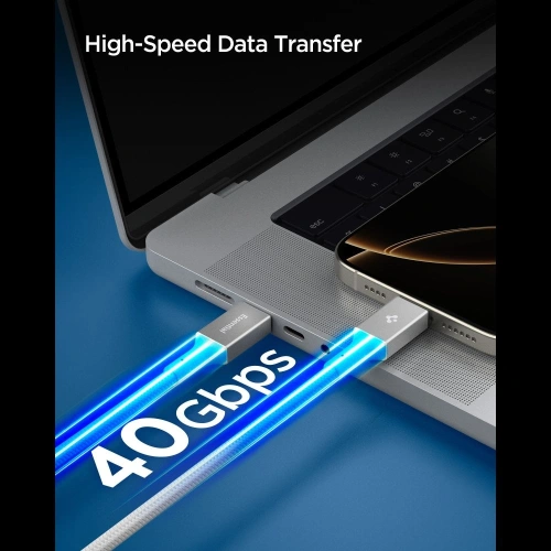 Kabel Spigen EB24015CC Essential USB-C Cable 240W 150cm White