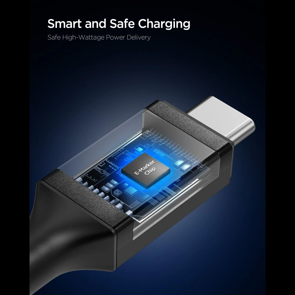 Kabel Spigen EB10015CC Essential USB-C Cable 100W 150cm Black