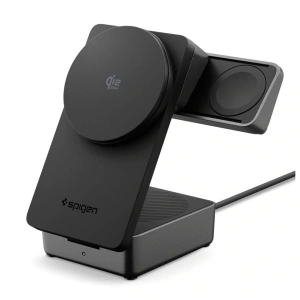Ładowarka bezprzewodowa Spigen EF323MQ Essential 3in1 Magnetic MagSafe Wireless Charger 25W Qi2.2 Black