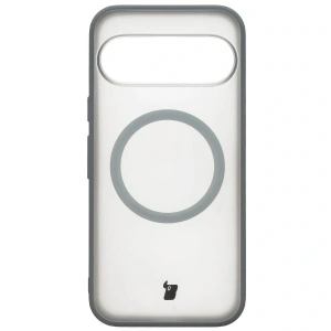 Etui z pierścieniem magnetycznym + szkło hartowane Bizon MatteO Pack do Google Pixel 10 / 10 Pro przydymione-szare