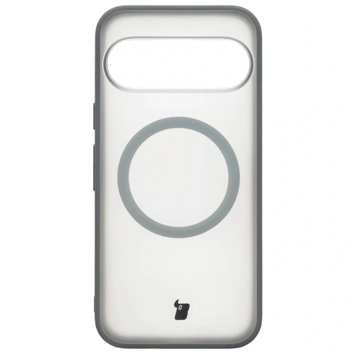 Etui z pierścieniem magnetycznym + szkło hartowane Bizon MatteO Pack do Google Pixel 10 / 10 Pro przydymione-szare
