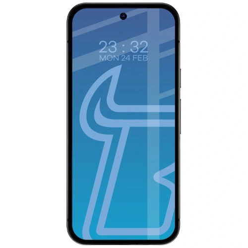 Etui z pierścieniem magnetycznym + szkło hartowane Bizon MatteO Pack do Google Pixel 9a przydymione-czarne