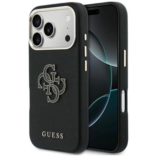 Etui Guess FW Resin Logo do Apple iPhone 17 Pro czarny