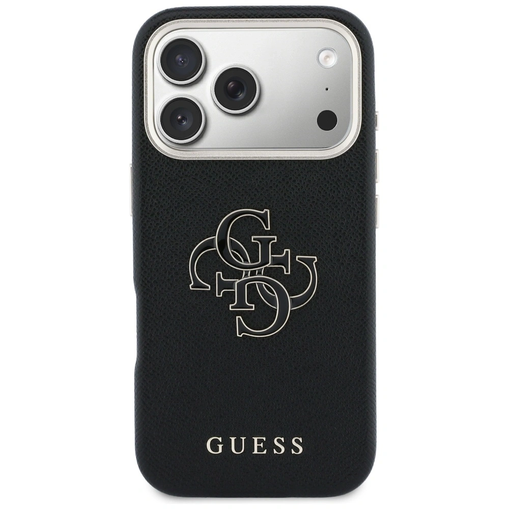 Etui Guess FW Resin Logo do Apple iPhone 17 Pro czarny