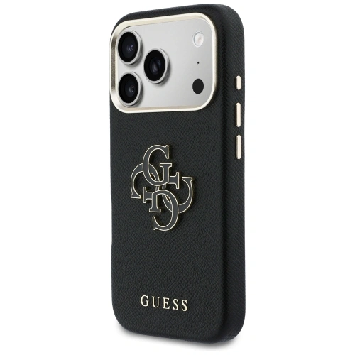 Etui Guess FW Resin Logo do Apple iPhone 17 Pro Max czarny