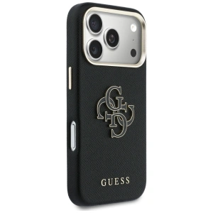 Etui Guess FW Resin Logo do Apple iPhone 17 Pro Max czarny