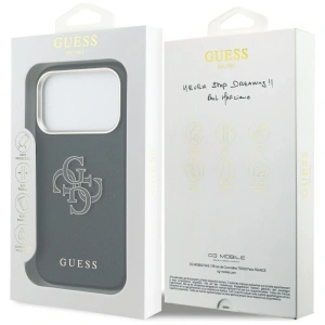 Etui Guess FW Resin Logo do Apple iPhone 17 Pro Max czarny