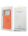 Etui Guess FW Resin Logo do Apple iPhone 17 Pro Max pomarańczowy