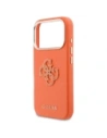 Etui Guess FW Resin Logo do Apple iPhone 17 Pro pomarańczowy