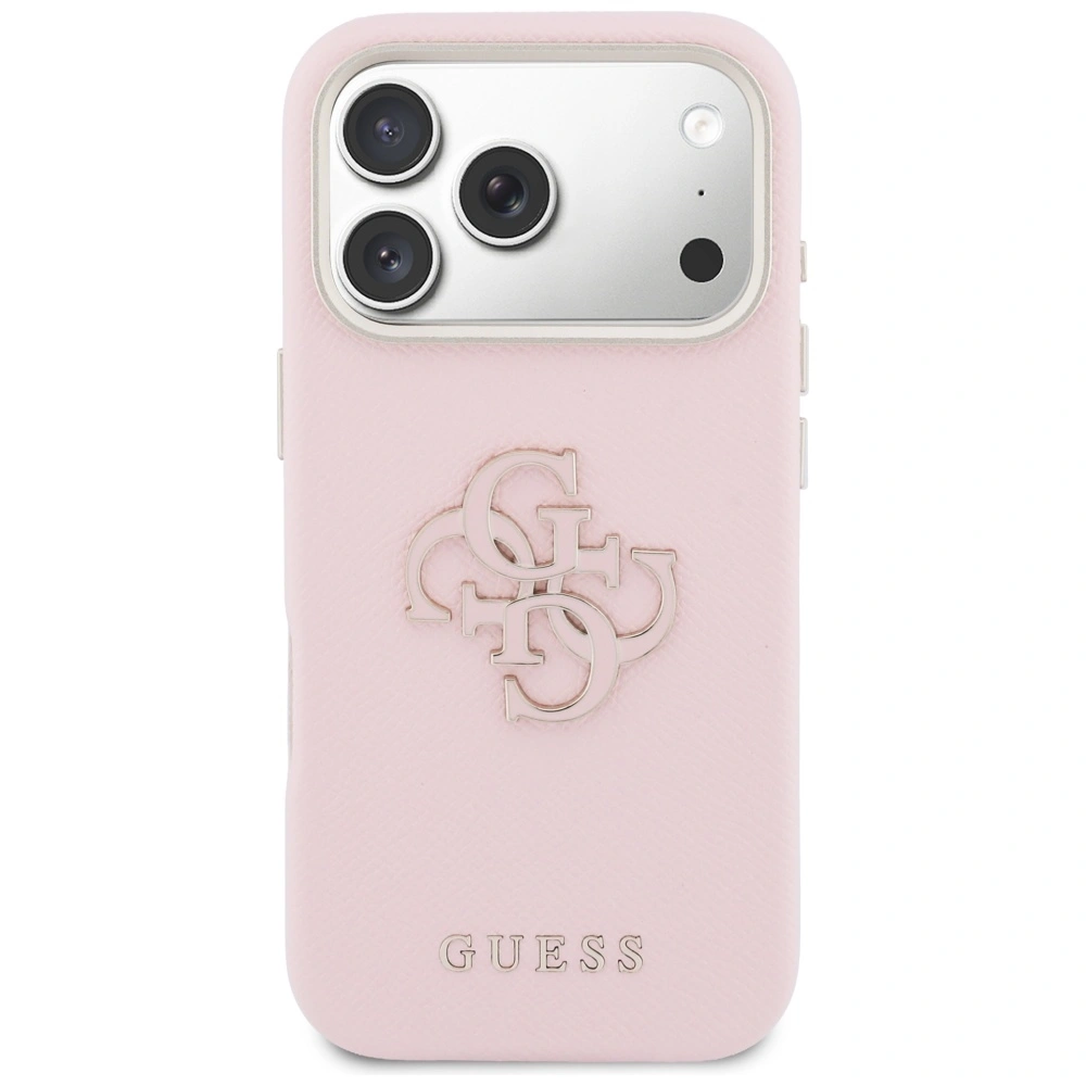 Kryt Guess FW Resin Logo Apple iPhone 17 Pro pink
