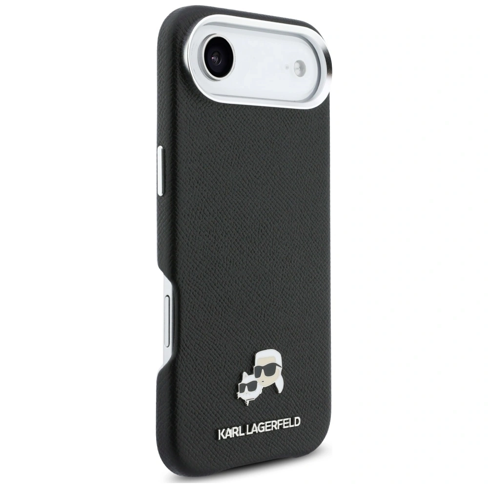 Etui Karl Lagerfeld Karl & Choupette Head Pins Saffiano MagSafe do Apple iPhone Air czarny