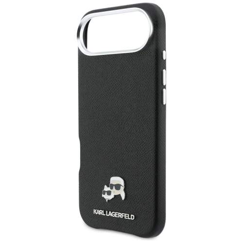 Etui Karl Lagerfeld Karl & Choupette Head Pins Saffiano MagSafe do Apple iPhone Air czarny
