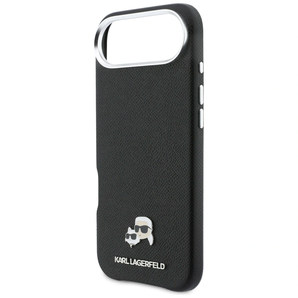 Etui Karl Lagerfeld Karl & Choupette Head Pins Saffiano MagSafe do Apple iPhone Air czarny