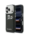 Etui Karl Lagerfeld Karl & Choupette Print & Pocket do Apple iPhone 17 Pro Max czarny