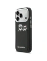 Etui Karl Lagerfeld Karl & Choupette Print & Pocket do Apple iPhone 17 Pro Max czarny