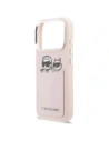 Etui Karl Lagerfeld Karl & Choupette Print & Pocket do Apple iPhone 17 Pro Max różowy