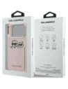 Etui Karl Lagerfeld Karl & Choupette Print & Pocket do Apple iPhone 17 Pro Max różowy