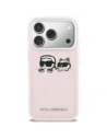 Etui Karl Lagerfeld Karl & Choupette Print & Pocket do Apple iPhone 17 Pro różowy