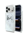 Etui Karl Lagerfeld Liquid Glitter Karl Script Logo MagSafe do Apple iPhone 17 Pro Max przezroczysty