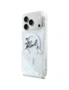 Etui Karl Lagerfeld Liquid Glitter Karl Script Logo MagSafe do Apple iPhone 17 Pro Max przezroczysty