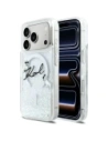 Etui Karl Lagerfeld Liquid Glitter Karl Script Logo MagSafe do Apple iPhone 17 Pro przezroczysty