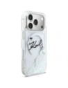 Etui Karl Lagerfeld Liquid Glitter Karl Script Logo MagSafe do Apple iPhone 17 Pro przezroczysty