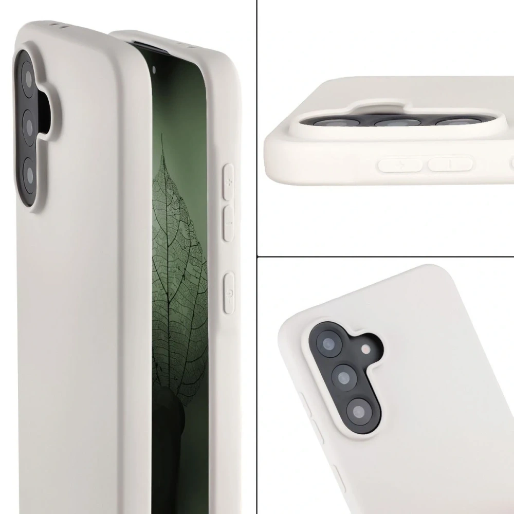 Etui z recyklingu Bizon Case ReLeaf do Samsung Galaxy A56 5G białe