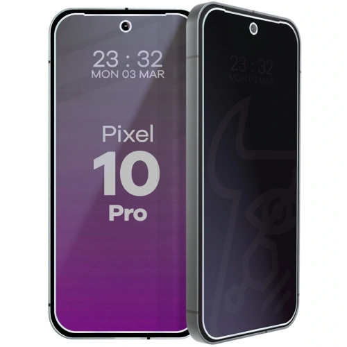 Prywatyzujące szkło hybrydowe Bizon Glass Mule Shadow do Google Pixel 10 Pro matowe
